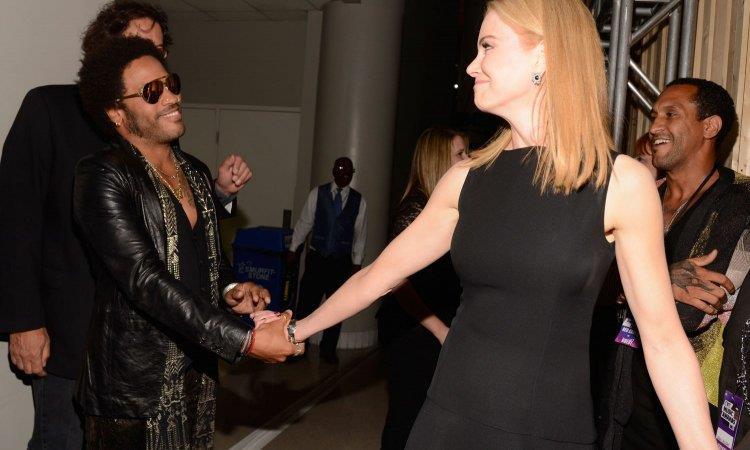 Lenny Kravitz y Nicole Kidman en el año 2013