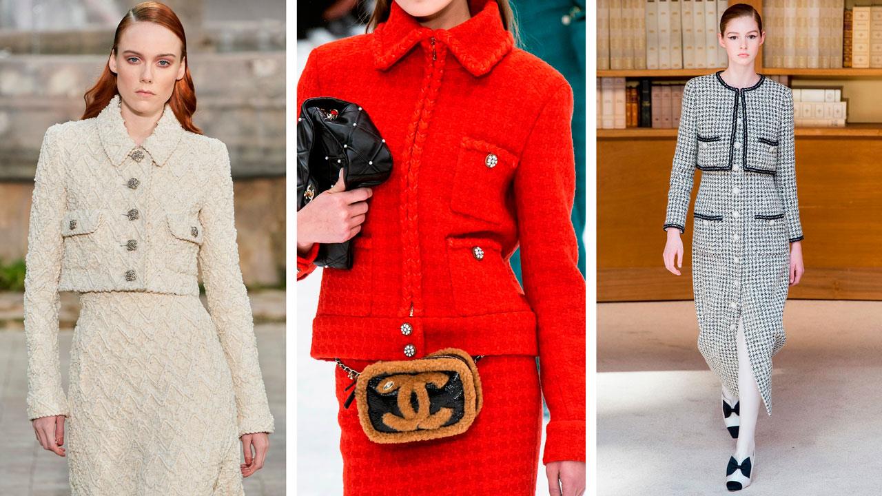 miseria Patológico Empuje hacia abajo Chaqueta de tweed diseñada por Chanel: de Karl Lagerfeld a Viginie Viard
