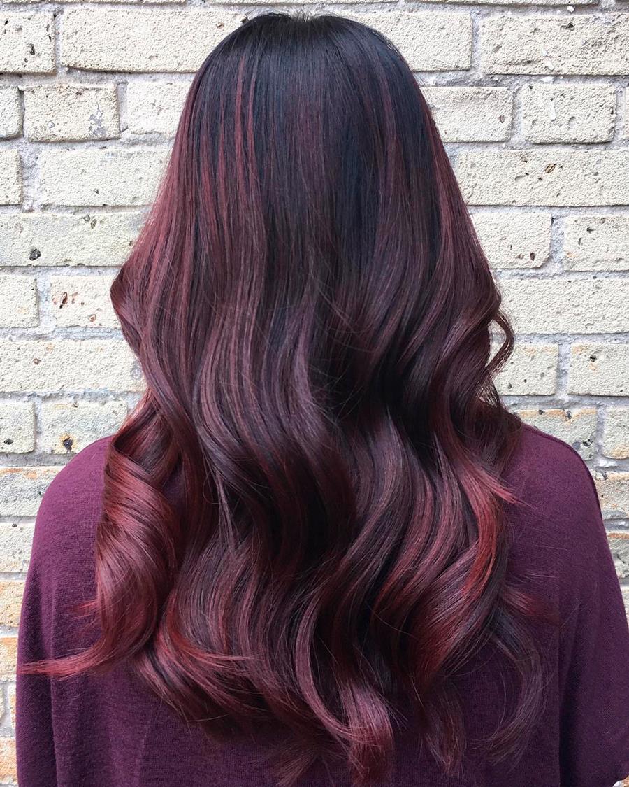 Pelo De Escena Rojo Oscuro