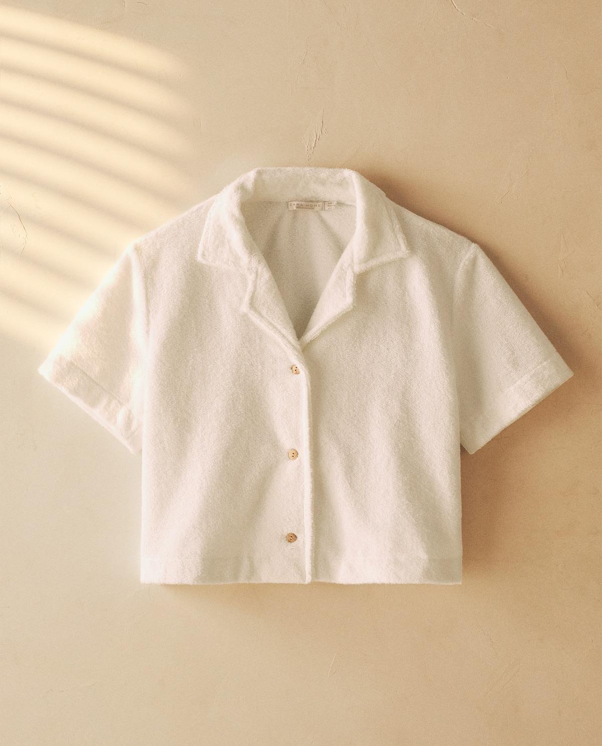 Camisa crop de rizo, Zara Home