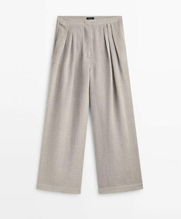 Pantalones Massimo Dutti: con pinzas