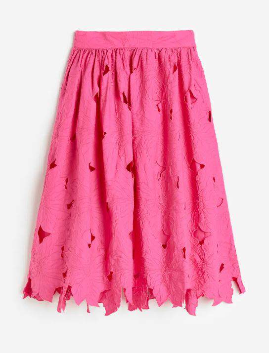 Colección primavera H&M: falda troquelada