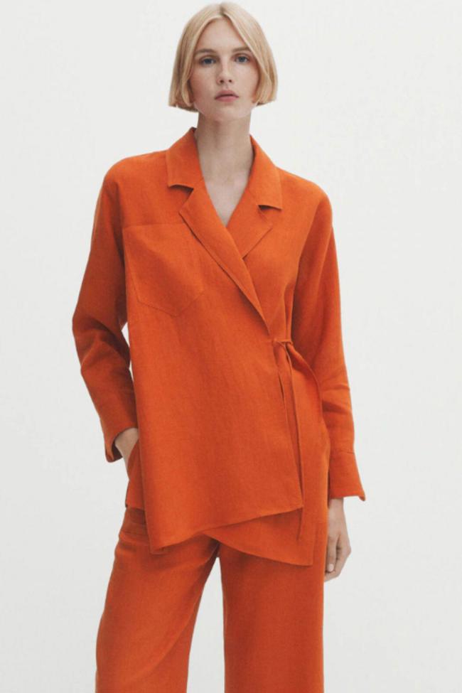 Chaqueta Escual Punto De Lino Rustico