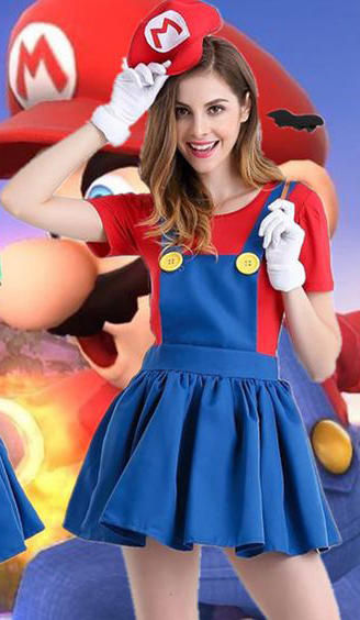 Disfraces de Halloween caseros mujer: Mario