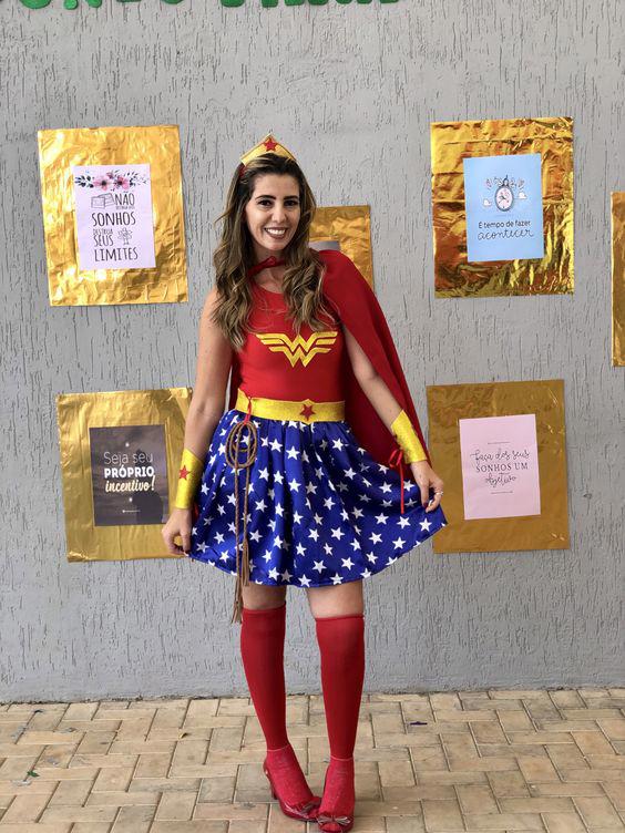 Disfraces de Halloween caseros mujer: Wonder Woman