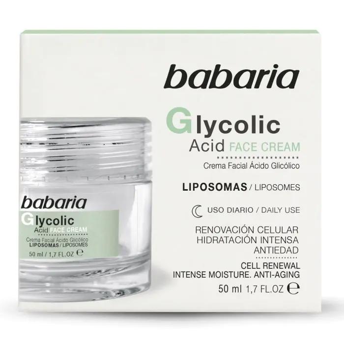 Crema facial Glycolic Acid de Babaria 