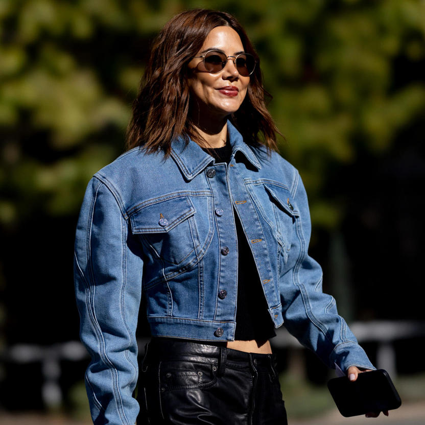 Chaqueta Vaquera Con Diamantes De Imitación: Chaqueta Vaquera Azul Para