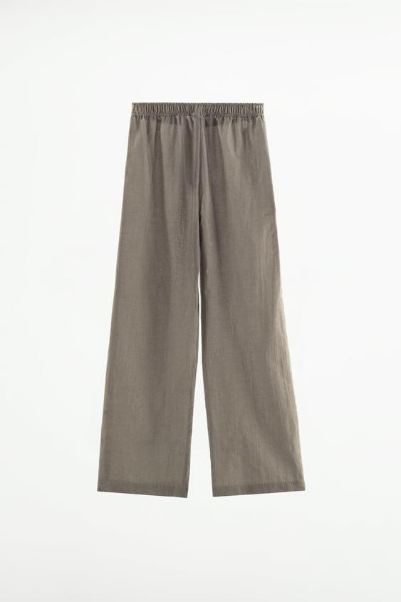 pantalones cómodos zara con seda 39,95 euros