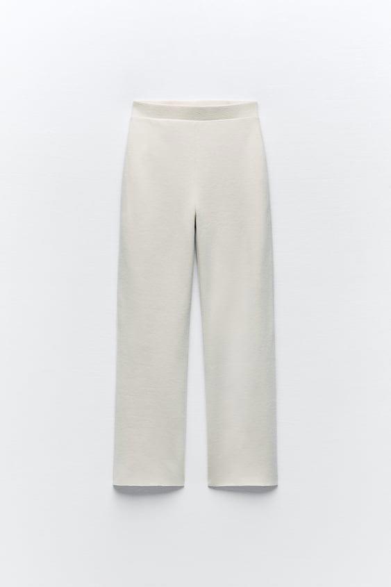 pantalones cómodos zara: de punto 19,95 euros