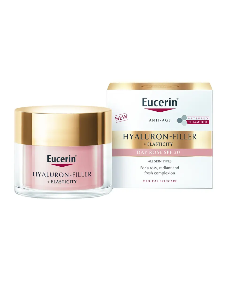 Crema Dia Antiedad Hyalluron Filler+ Elasticity Rosé FP30 50 ml Eucerin