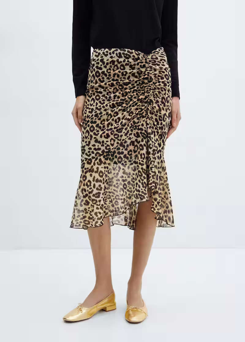 falda leopardo