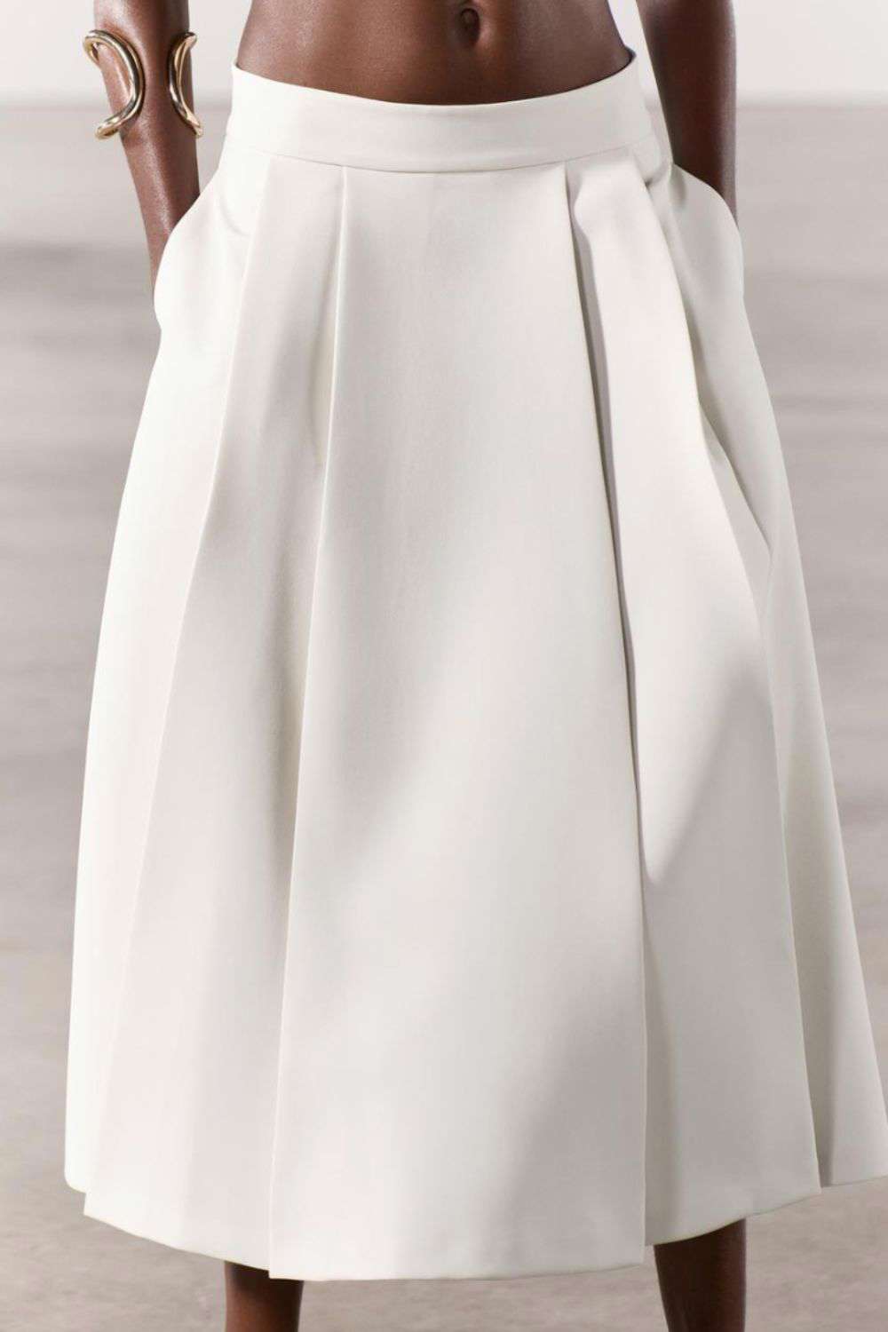 falda blanca zara 1