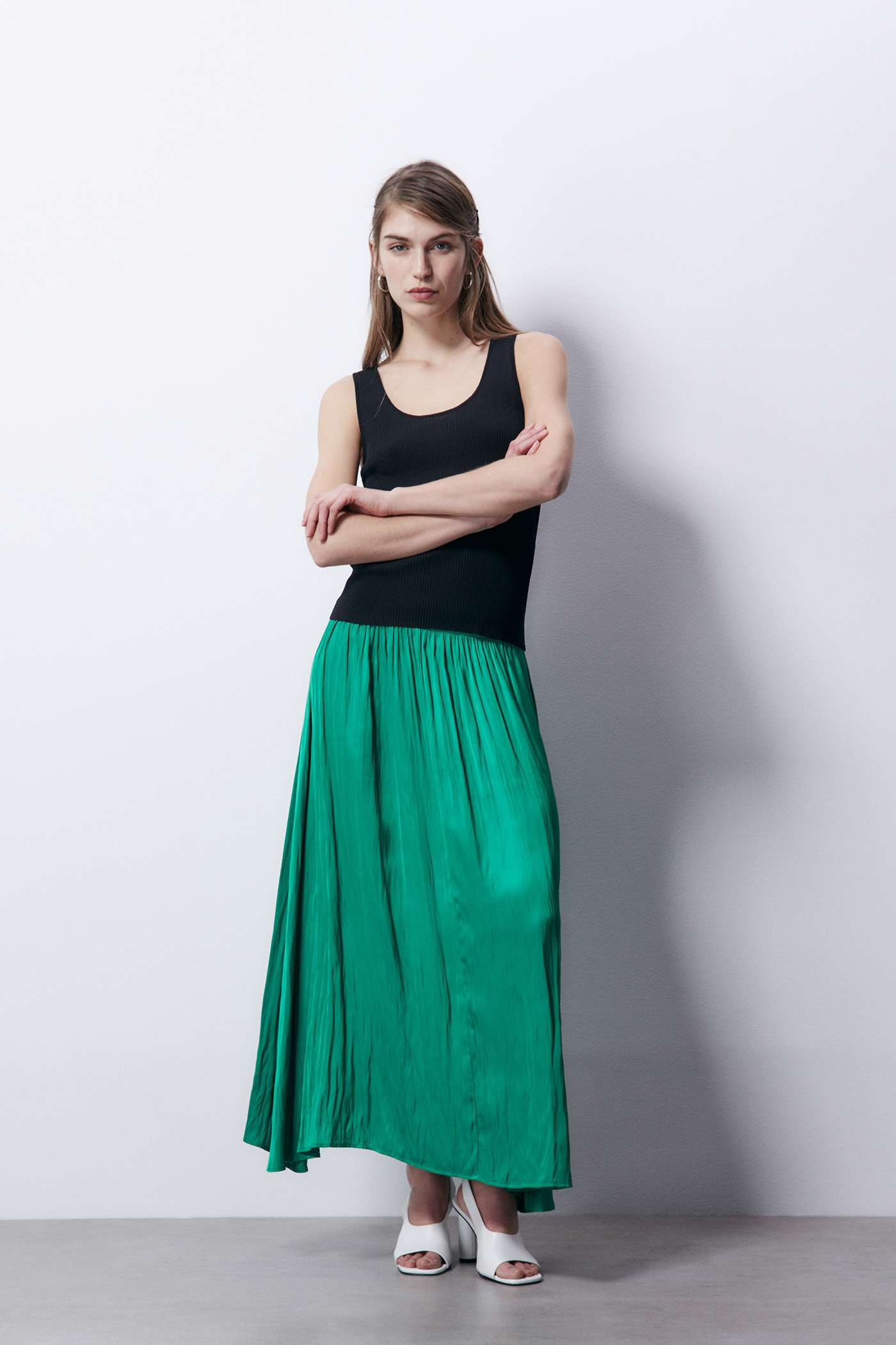 falda verde 