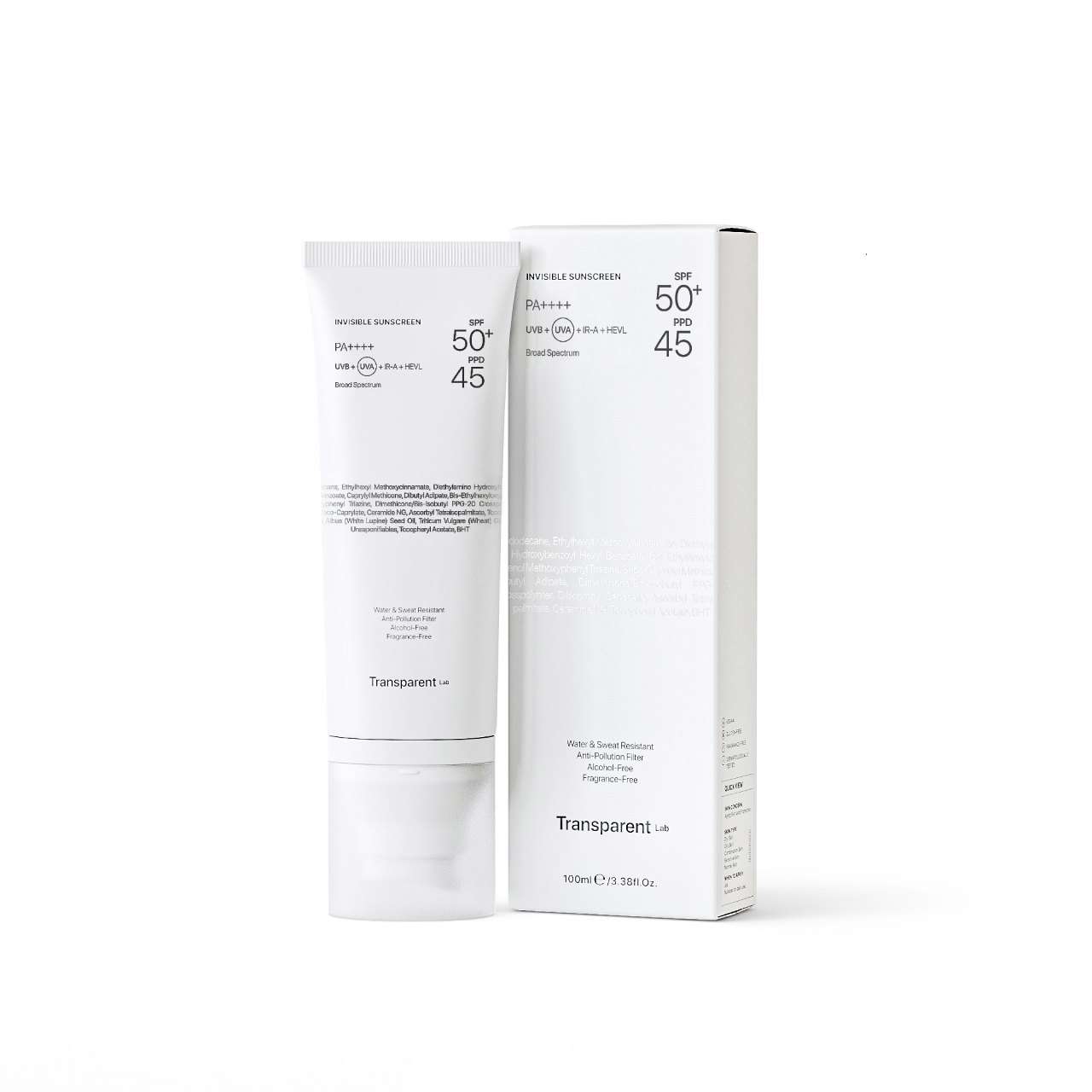 Invisible sunscreen spf50+  TRANSPARENT