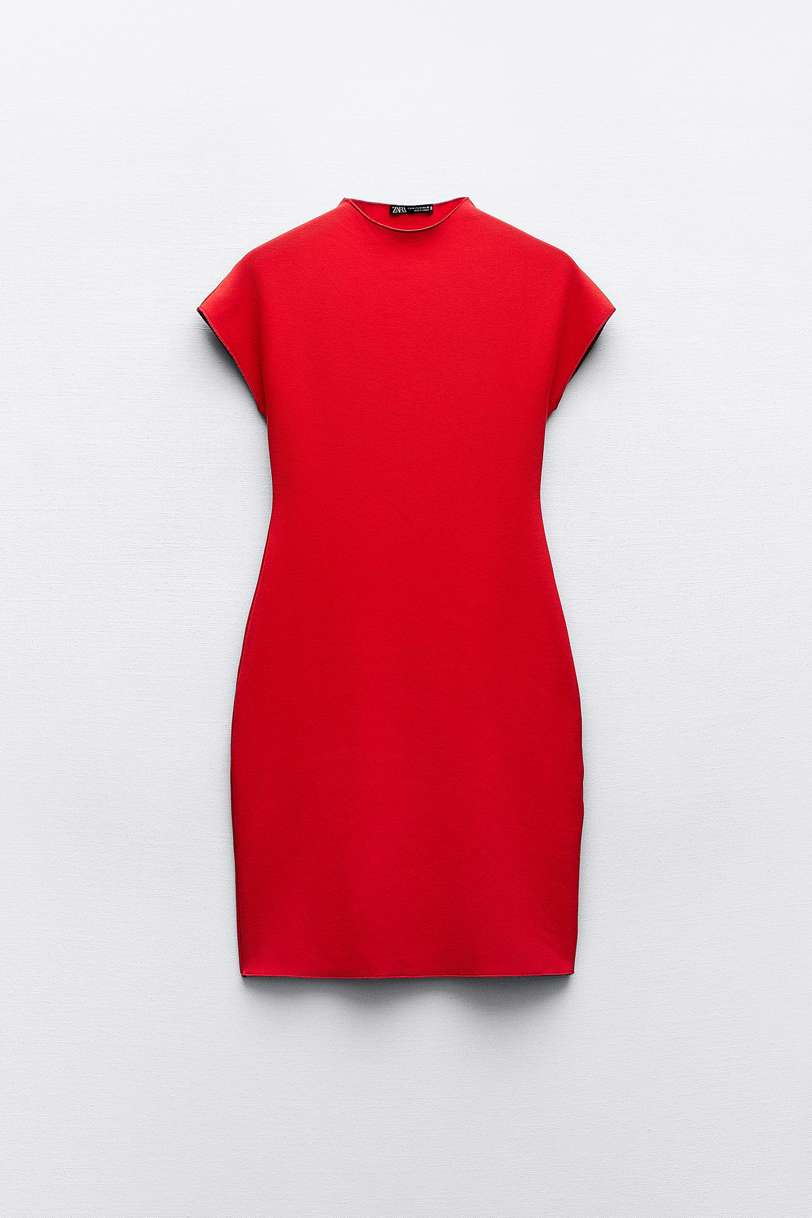 vestido rojo zara
