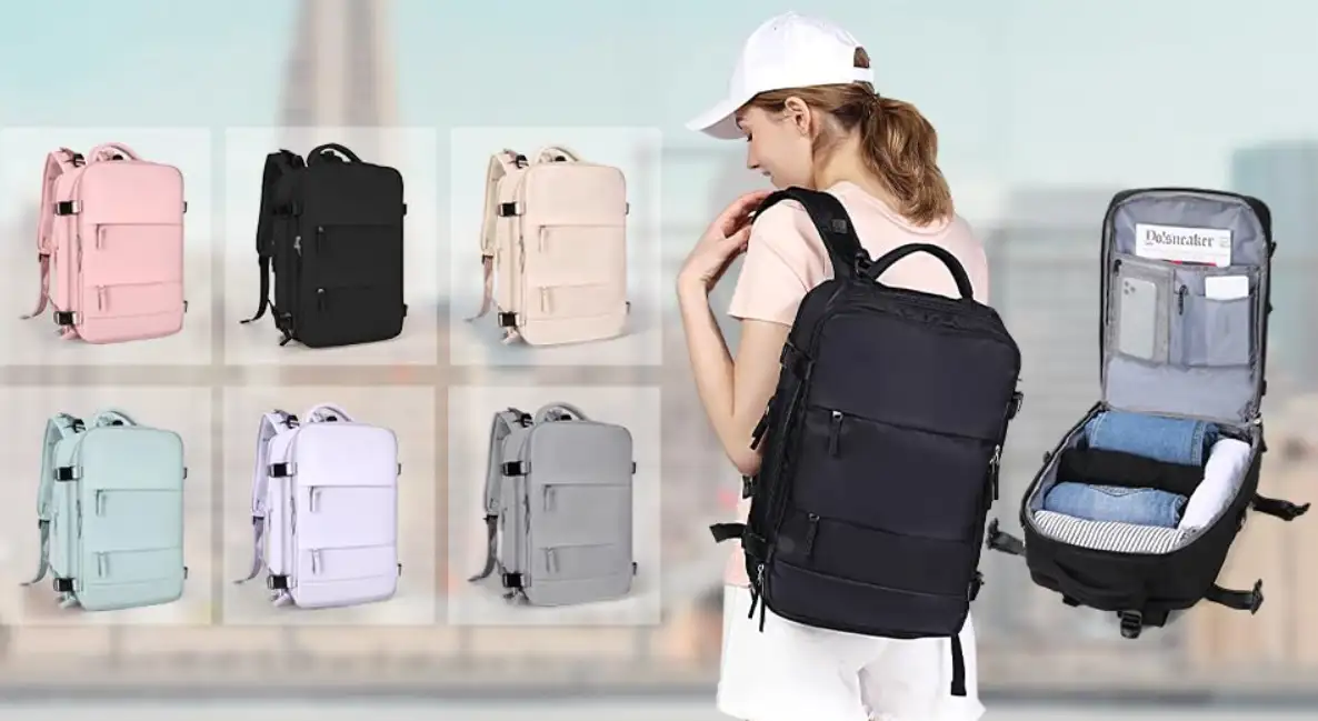 La mochila de viaje SZLX está disponible en muchos colores.