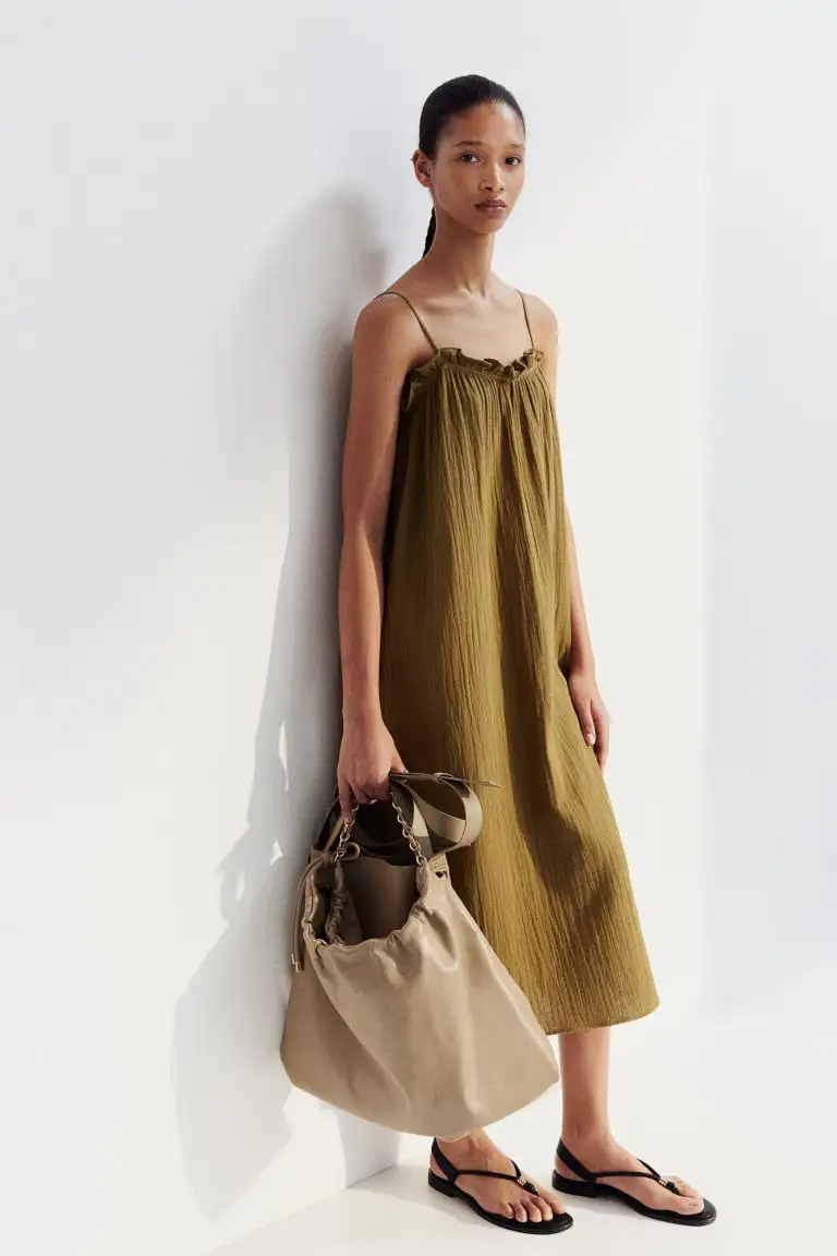 Vestido khaki