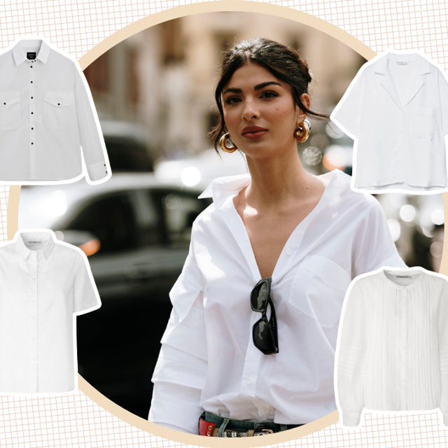5 camisas blancas 'todoterreno' para salvar cualquier look: elegantes, combinan con todo y tapan brazo