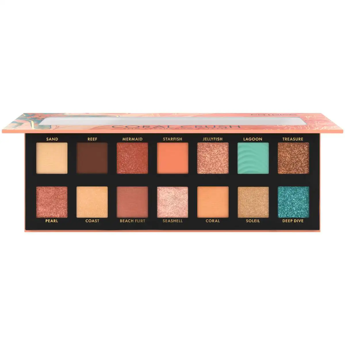4059729444530 Image Front View Half Open Catrice Coral Crush Slim Eyeshadow Palette 030 944453