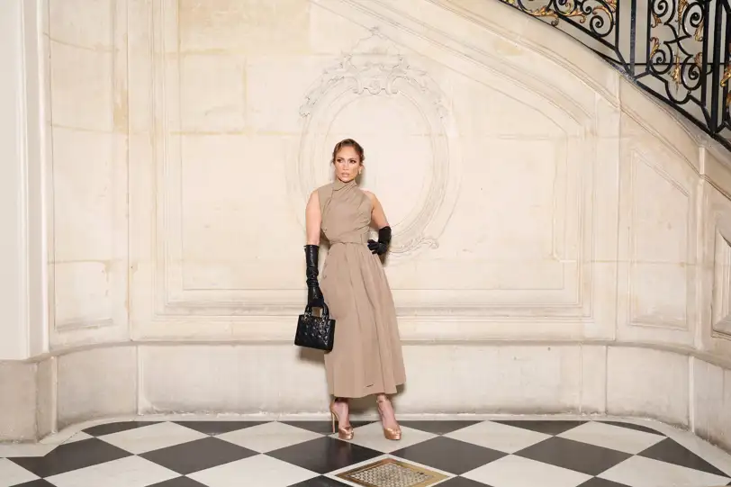 Jennifer Lopez en el desfile de Dior Alta Costura A/W 2025