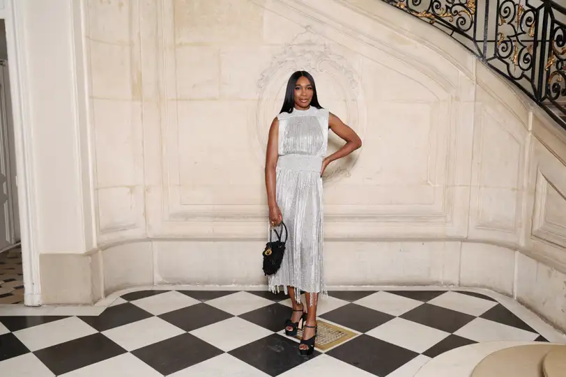 Venus Williams en el desfile de Alta Costura de Dior