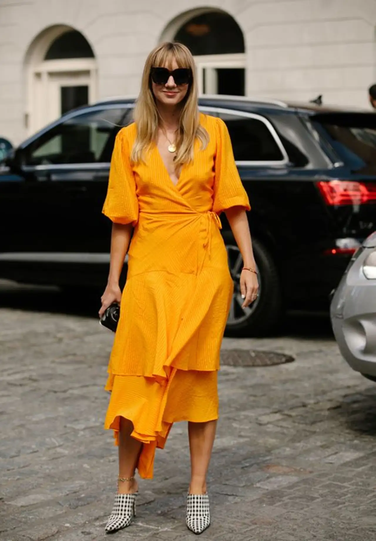 vestido naranja