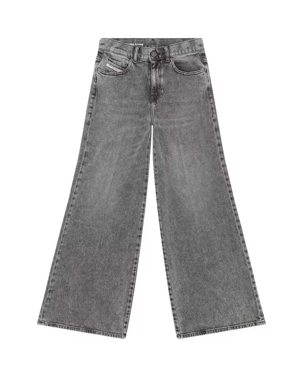 Vaquero wide leg gris