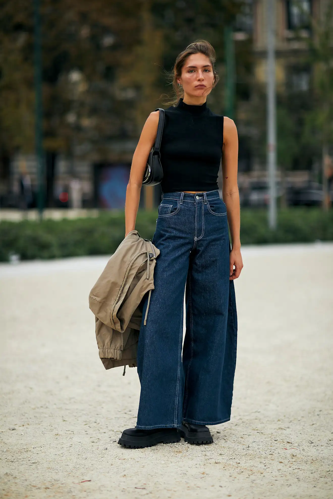 wide leg jeans