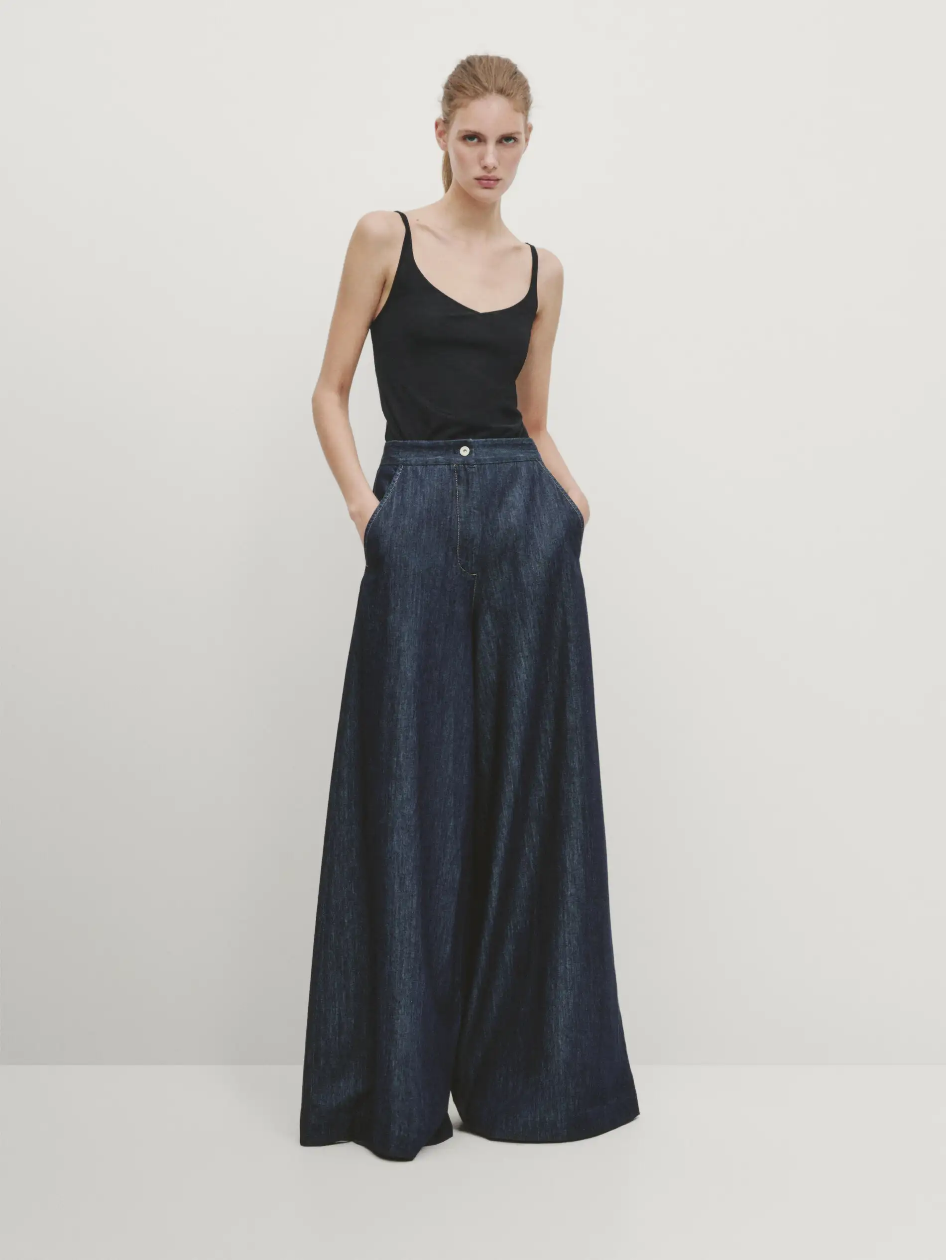 Pantalón wide leg