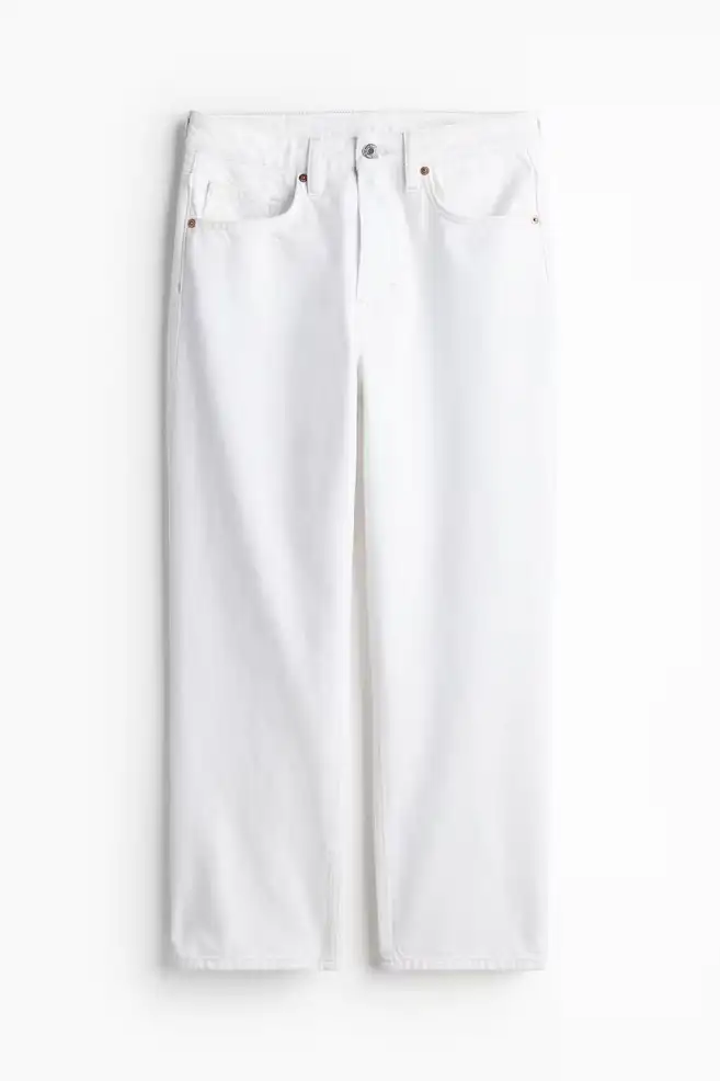 Vaquero cropped blanco