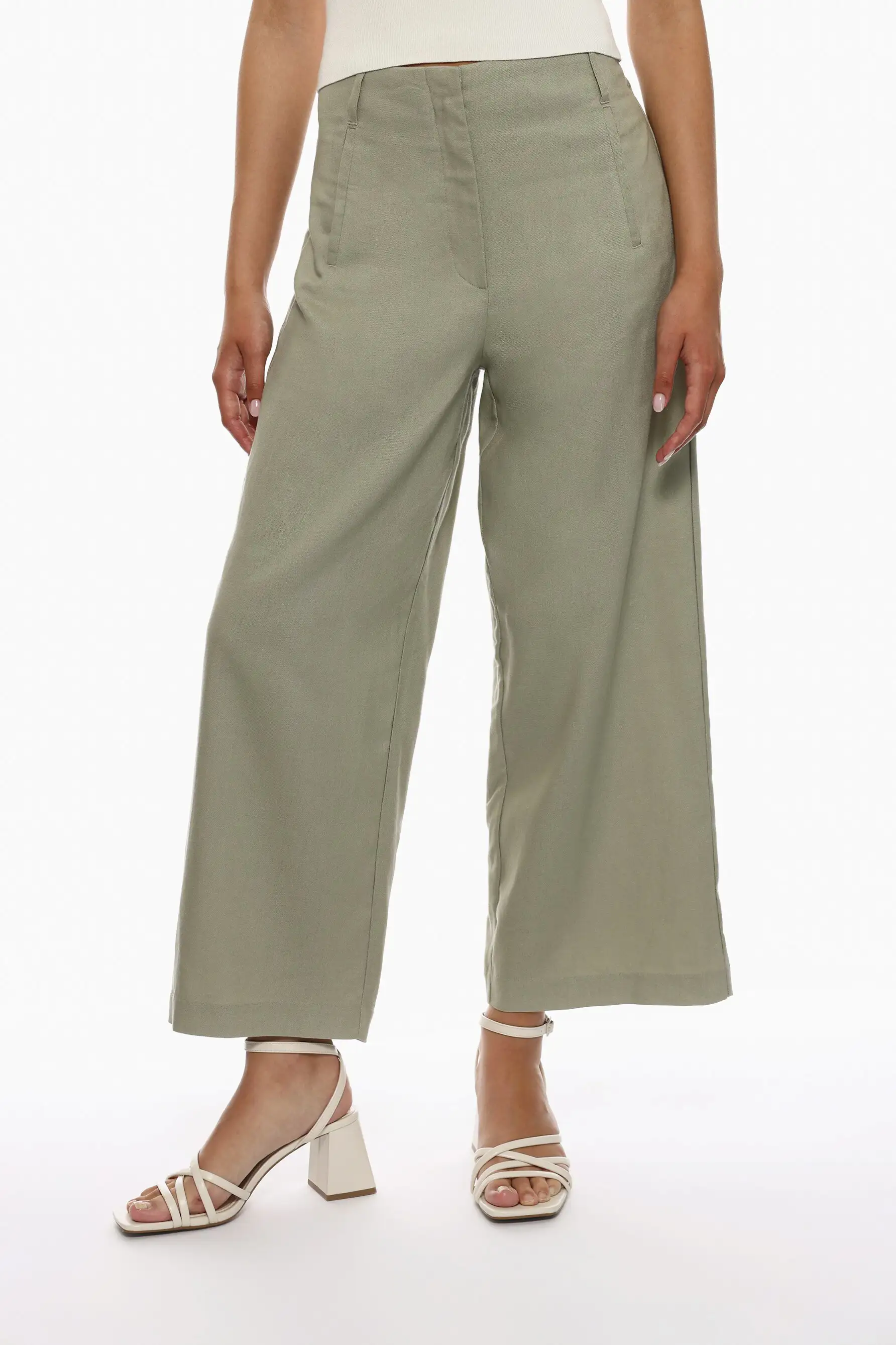 Pantalón culotte verde