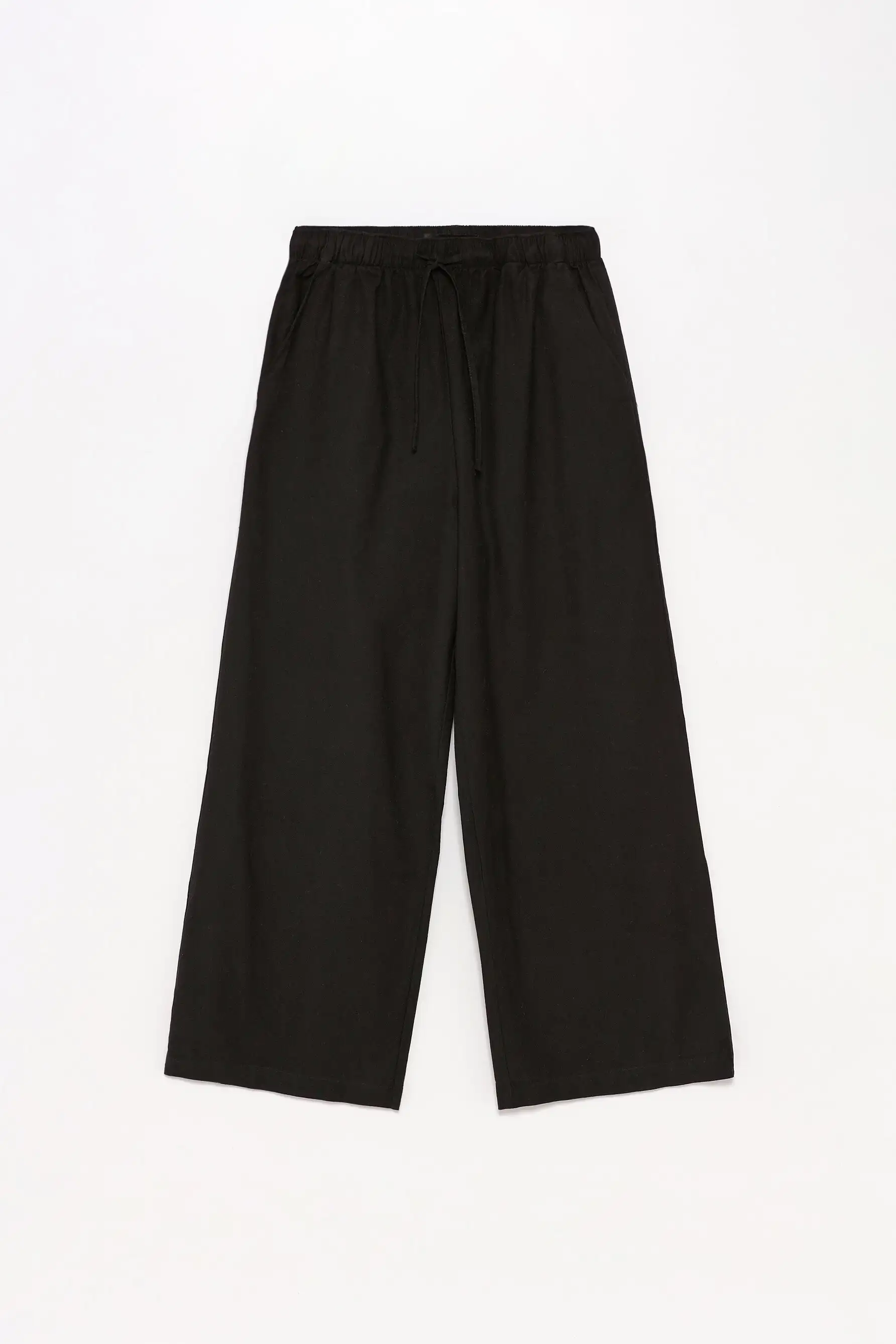 Pantalón de lino negro