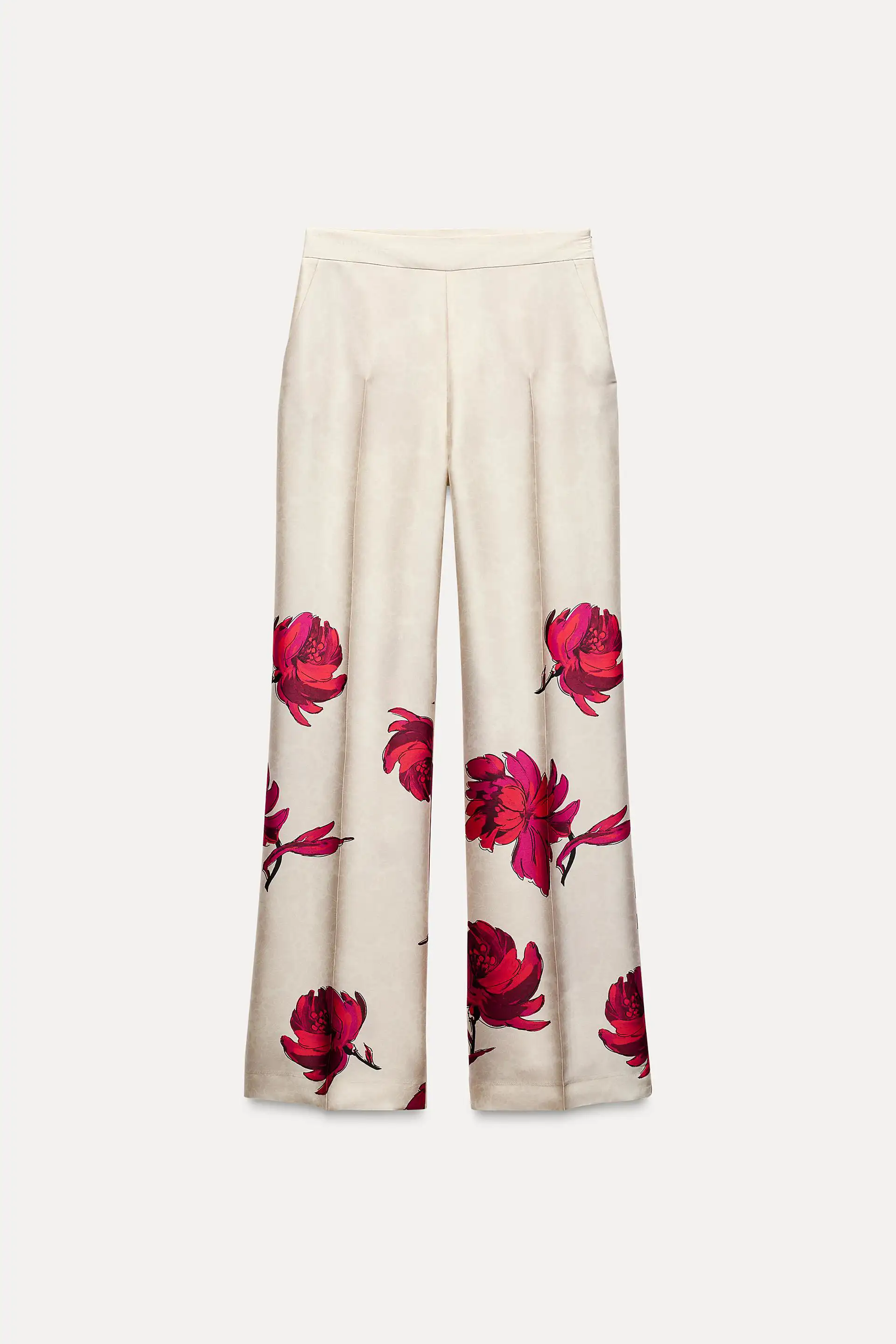 pantalon flores zara