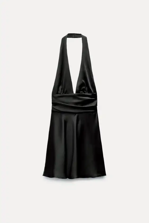 vestido negro halter