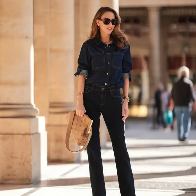 looks basicos con camisa vaquera 