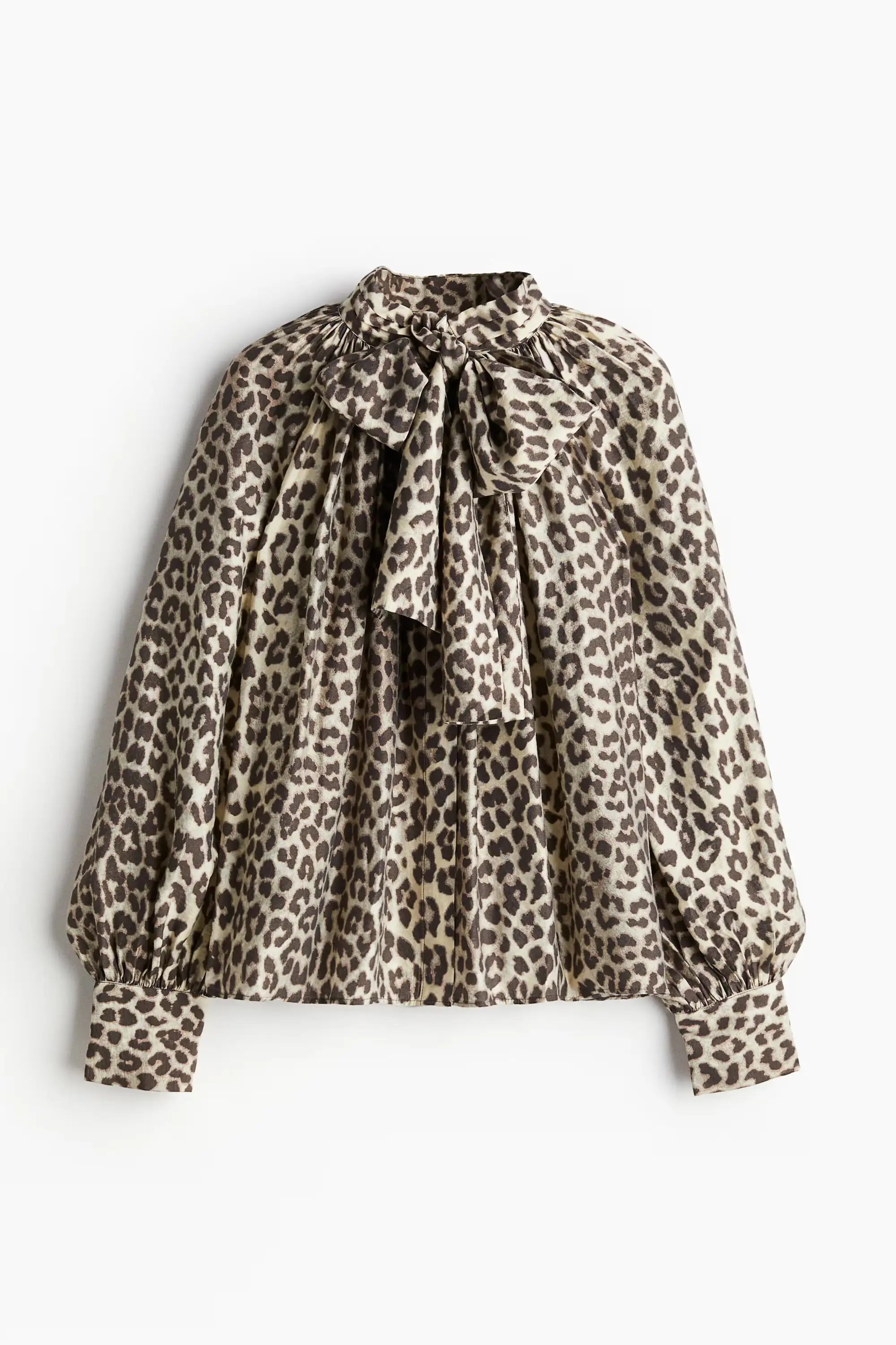 Blusa con estampado de leopardo