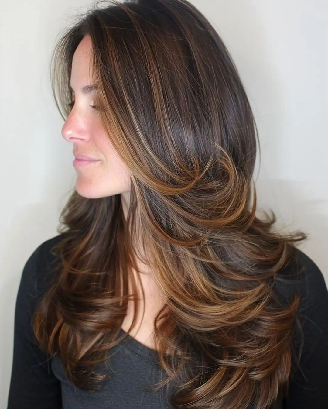 balayage morenas pelo liso 04