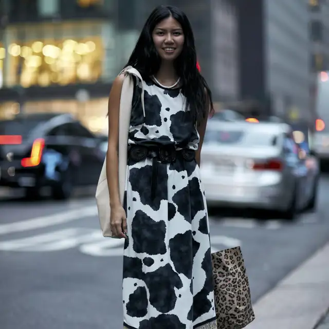 vestido animal print