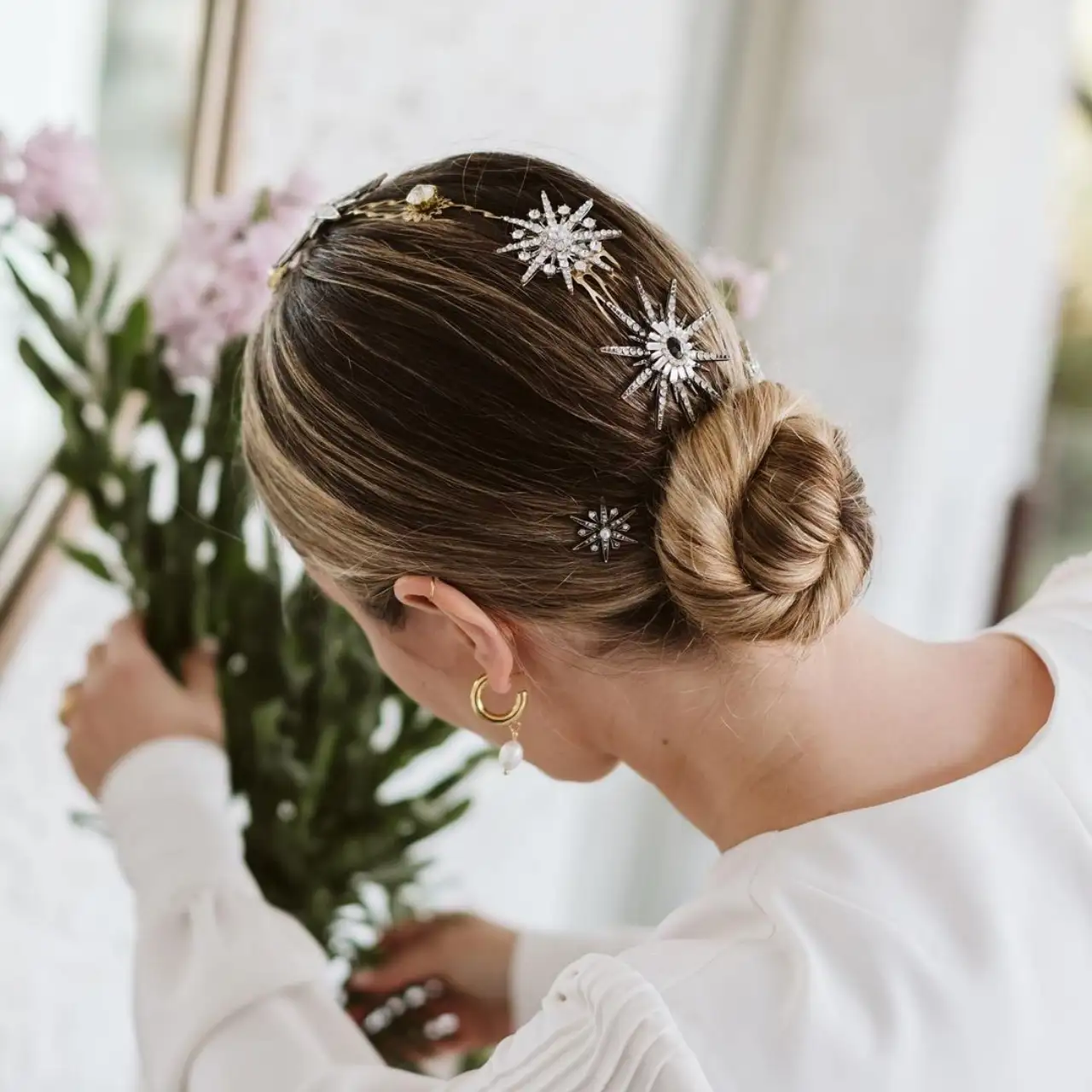 Moño embellecido para bodas