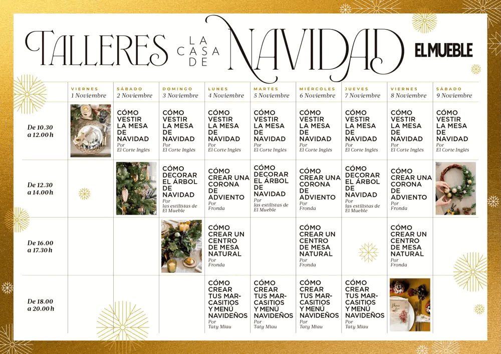 la casa de navidad calendario