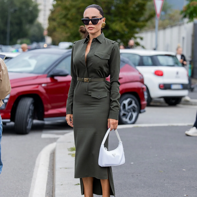 Parece de lujo, pero es de Zara: el vestido midi camisero más elegante que afina cintura y queda genial con botas altas