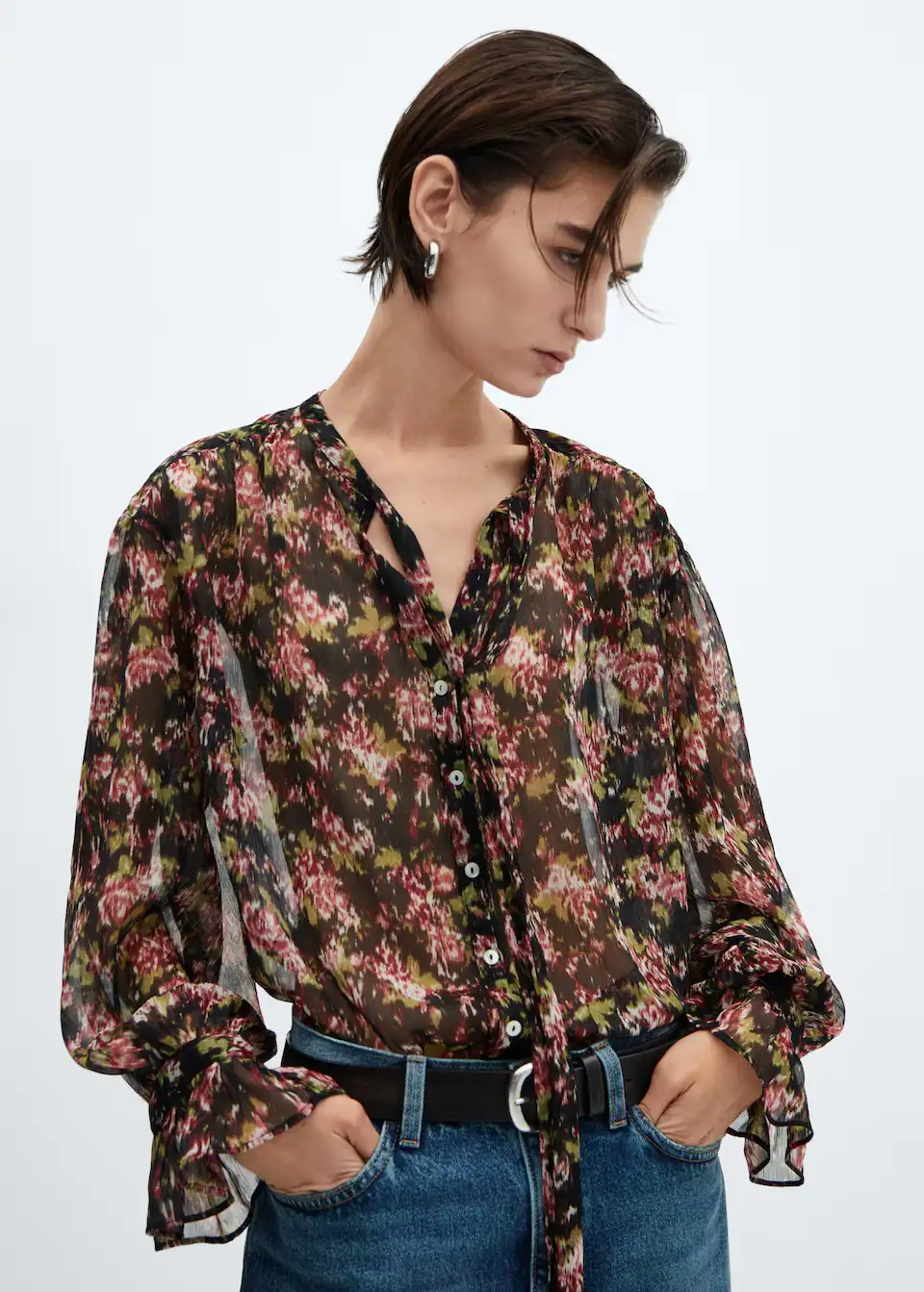 blusa floral