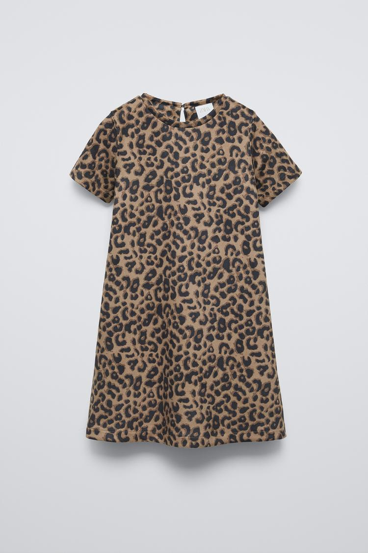 Zara kids vestido animal print