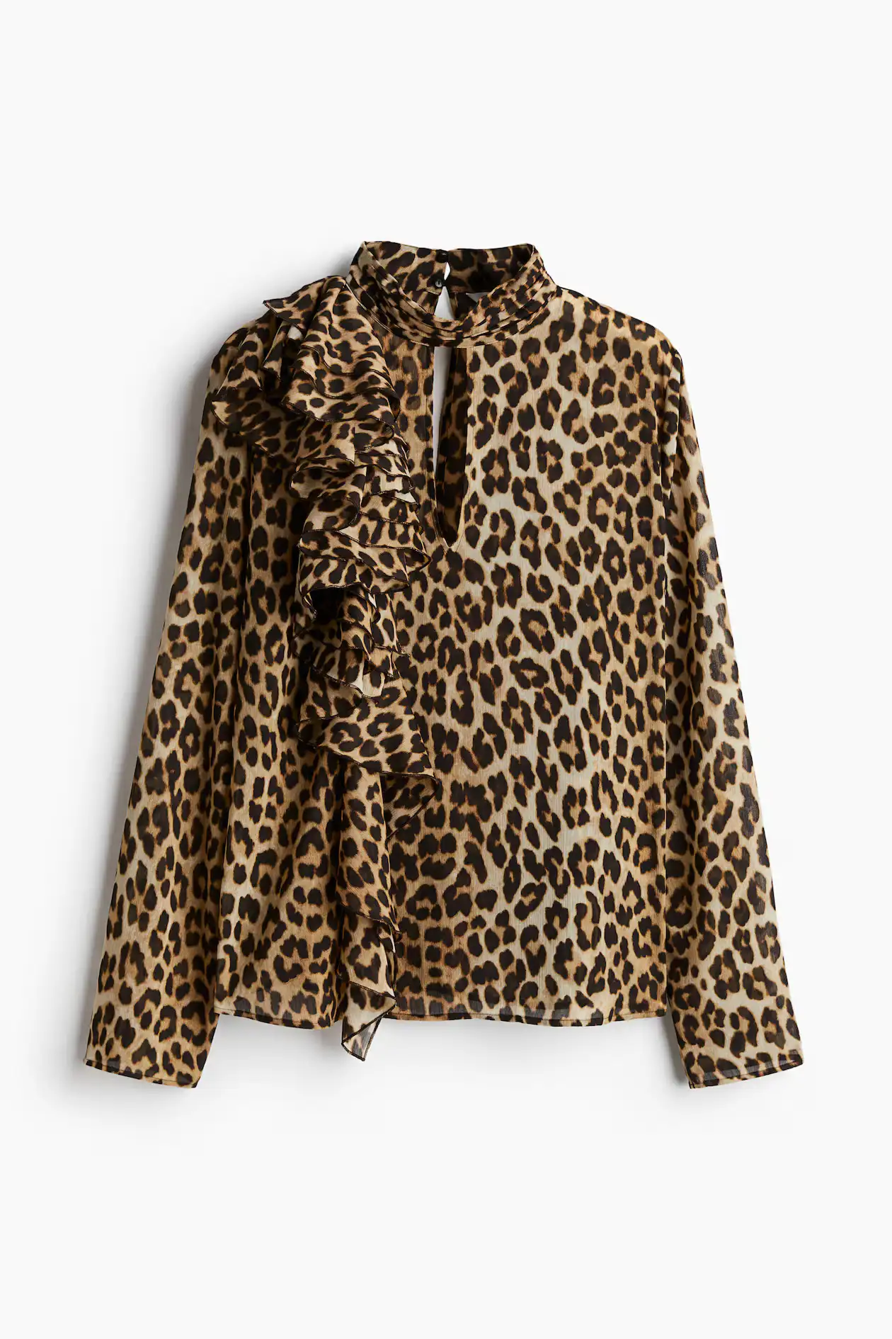 Blusa con estampado de leopardo