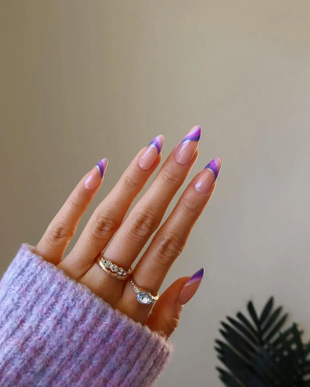 uñas violeta vivianmariewong