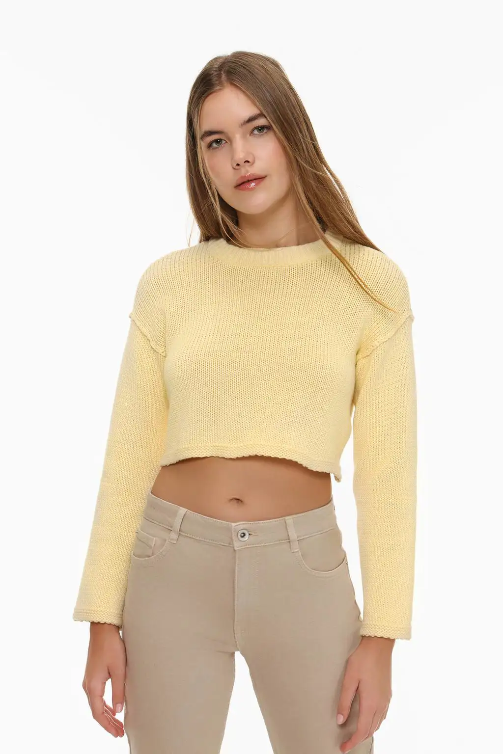 Jersey cropped punto