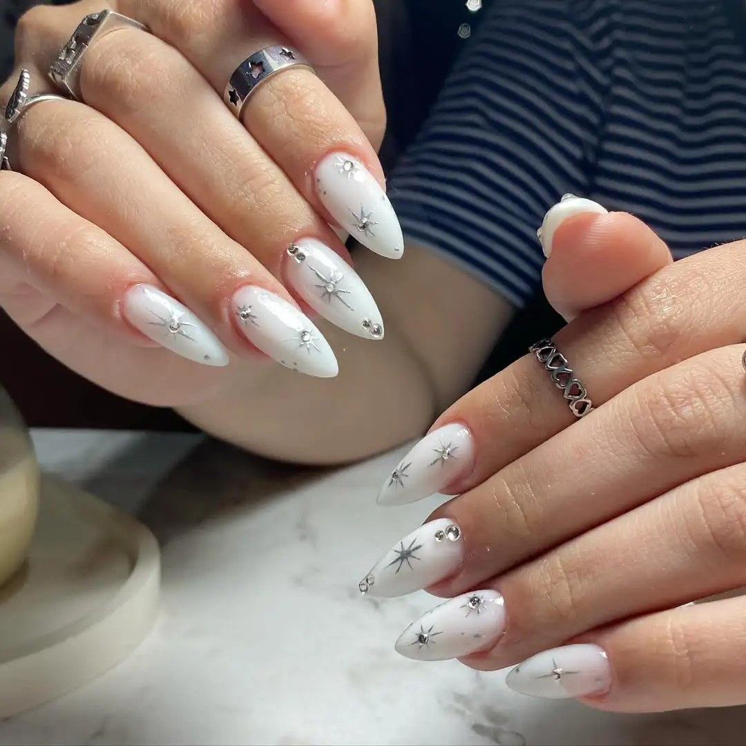 uñas blancas