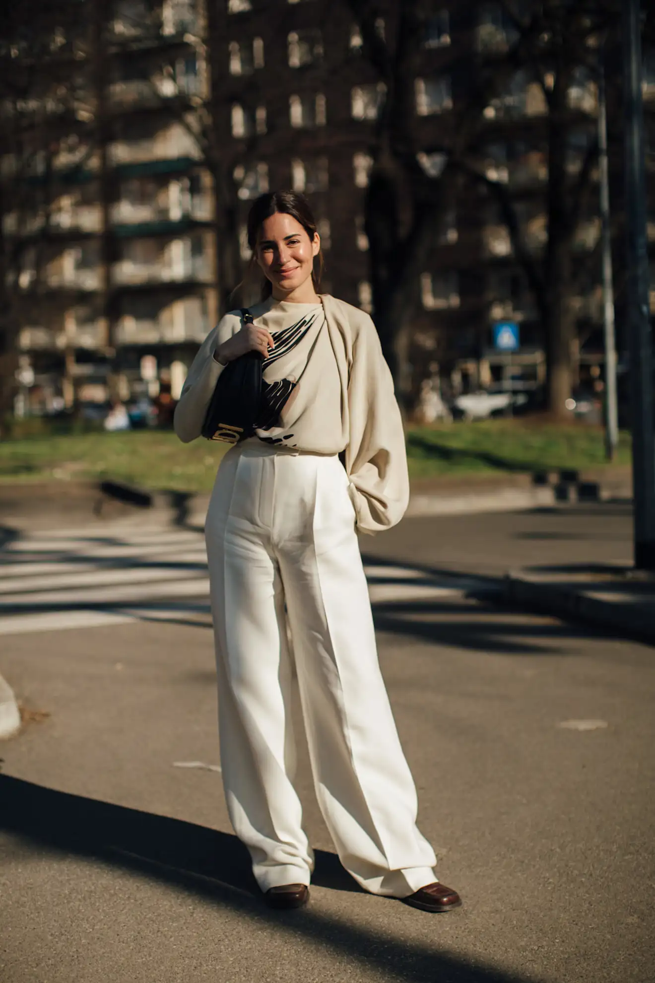 blusa pantalón ancho