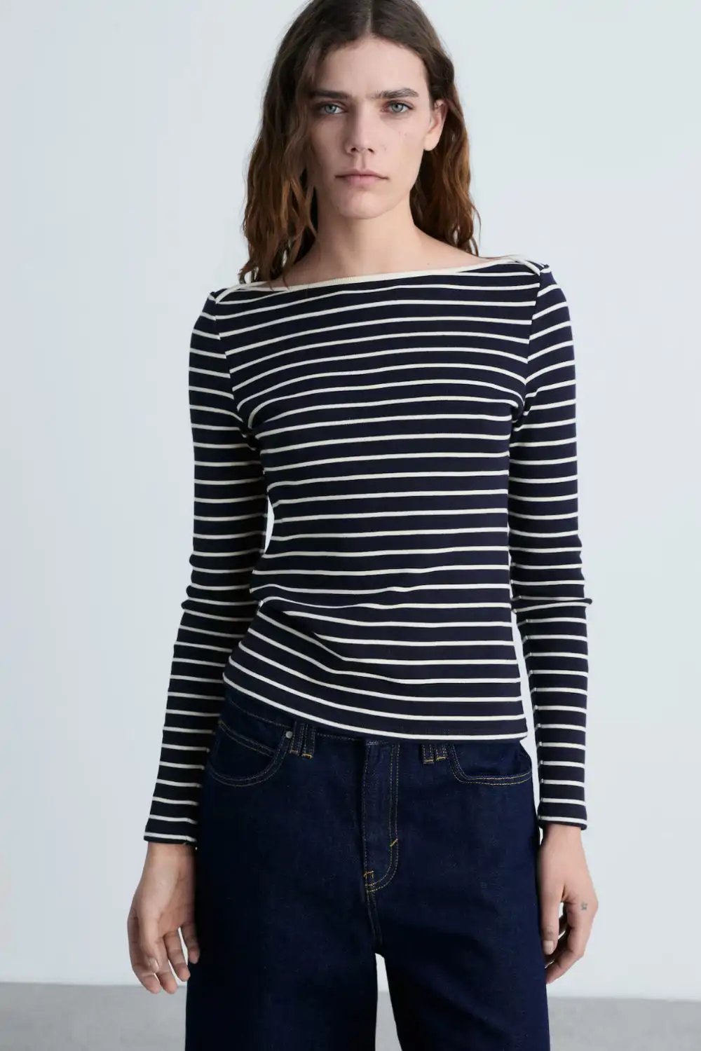 Camiseta de rayas marineras