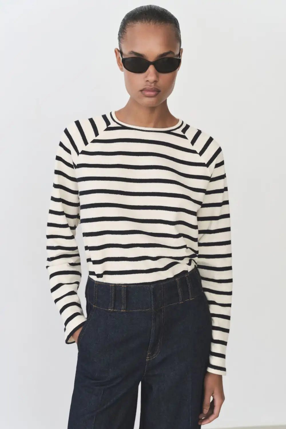 Jersey fino de rayas marineras